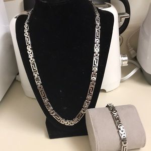 Men Stainless steel chain and bracelet